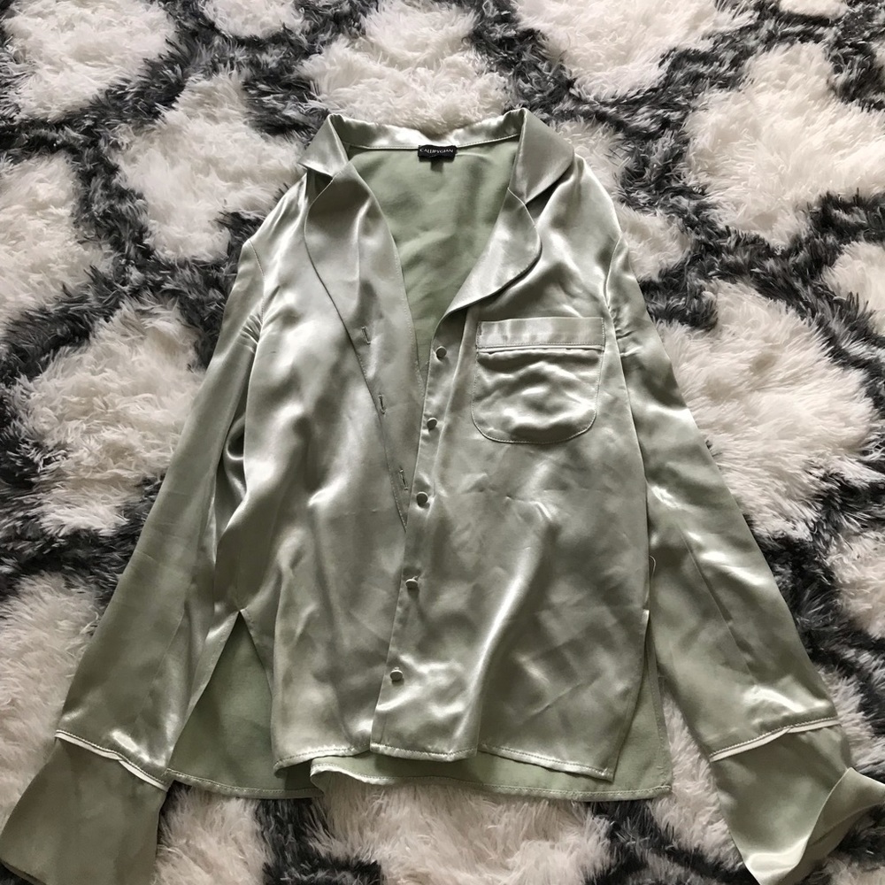 opening ceremony callipygian mint green top